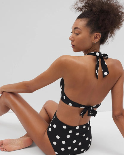 Soma Shirred Halterkini Top