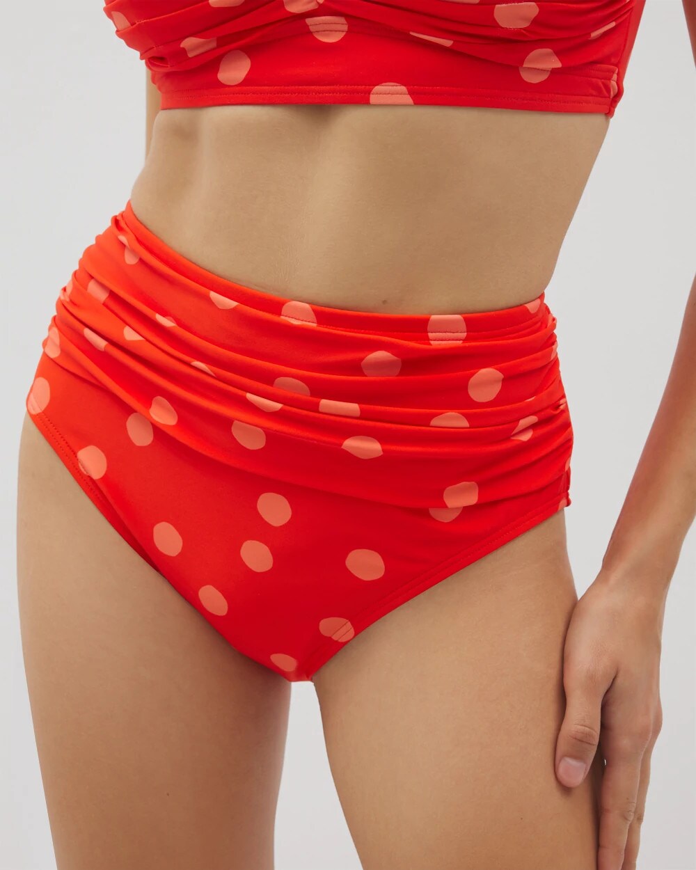 Soma Ruched High-Waist Bikini Bottom