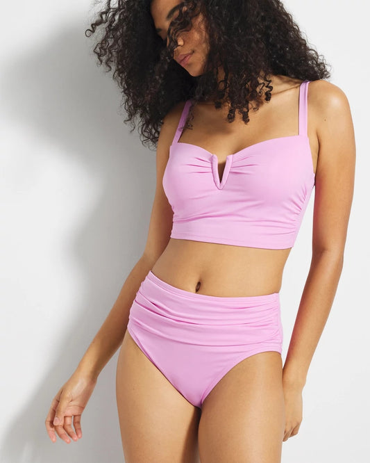 Soma Ruched High-Waist Bikini Bottom