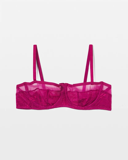 Soma Sheer Lace Unlined Balconette Bra