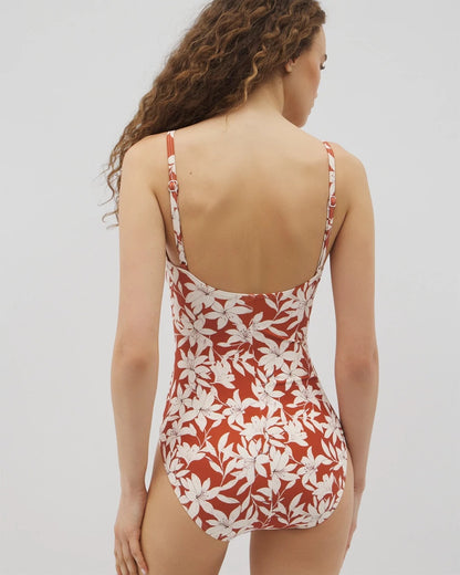 Soma Soma Swim Twist-Front Keyhole One-Piece