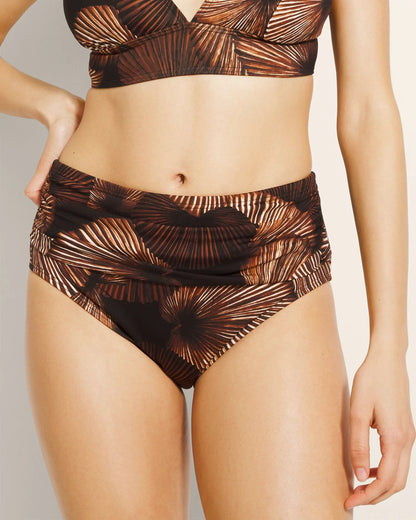 Soma Ruched High-Waisted Bikini Bottoms