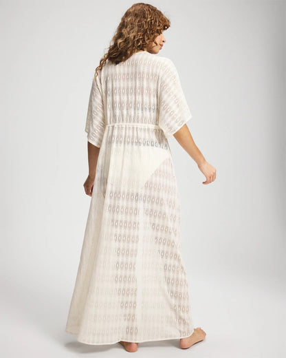 Soma Sunkissed Crochet Open-Front Caftan