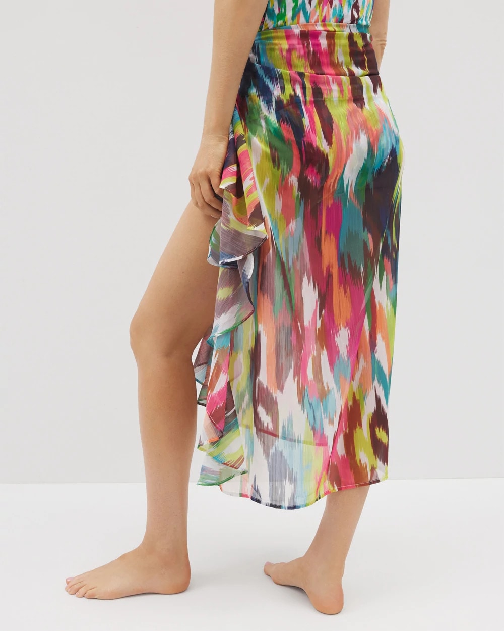 Soma Keep It Moving Chiffon Ruffle Sarong