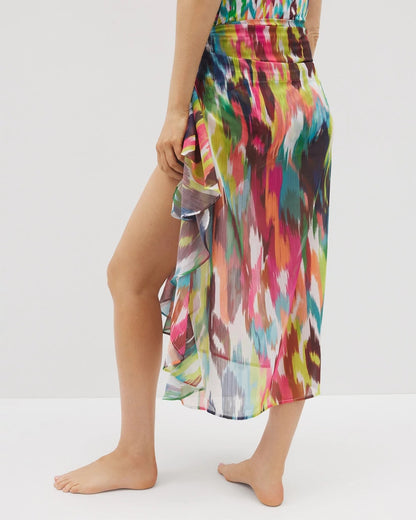 Soma Keep It Moving Chiffon Ruffle Sarong