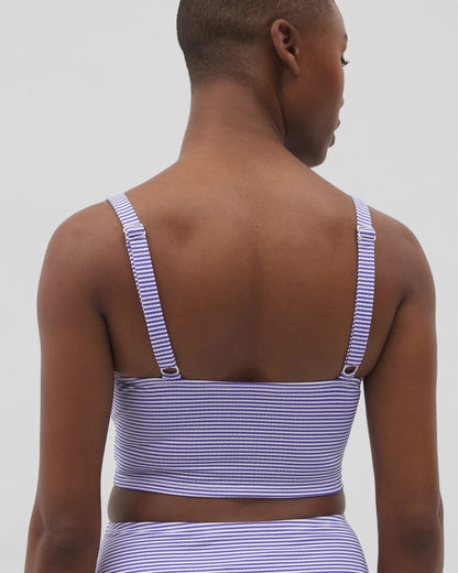Soma Seersucker V-Wire Cropped Bikini