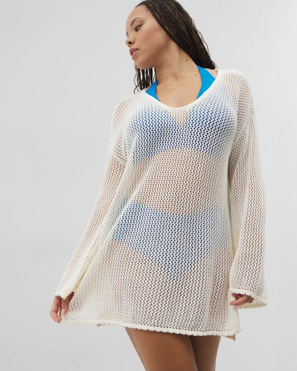 Soma Cotton Crochet-Style Shift Cover-Up