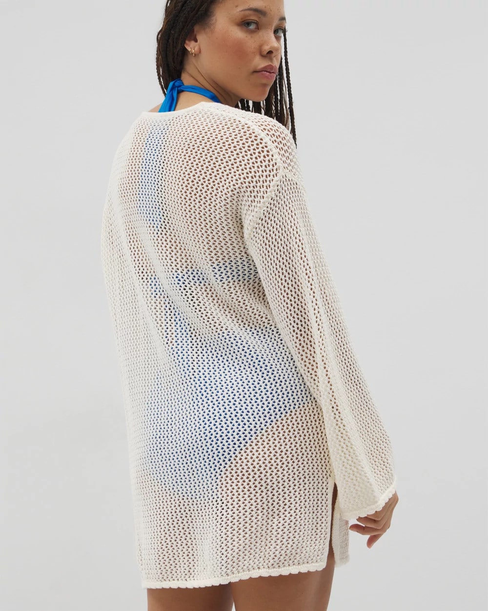 Soma Cotton Crochet-Style Shift Cover-Up