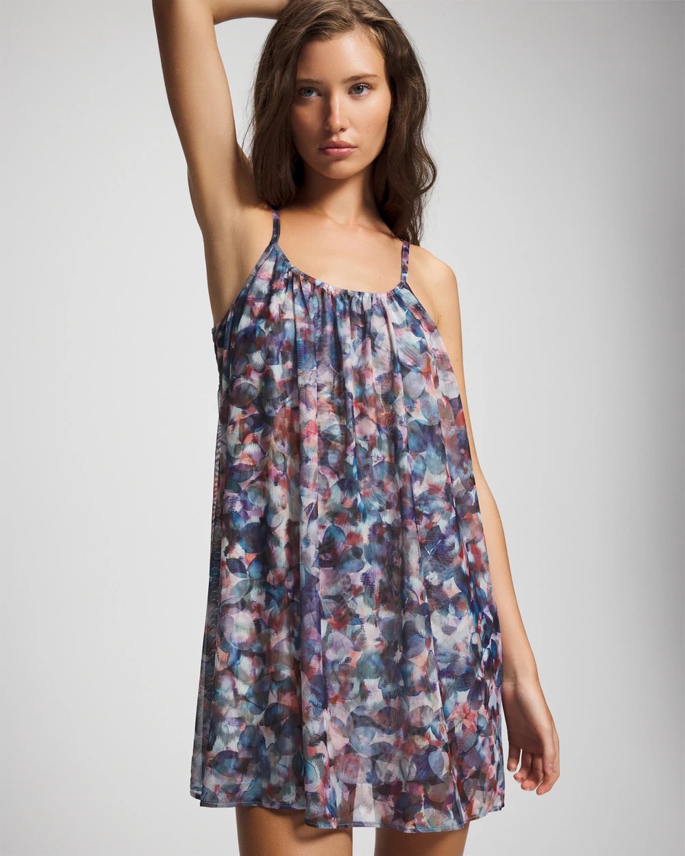 Soma Mesh Ruched Chemise